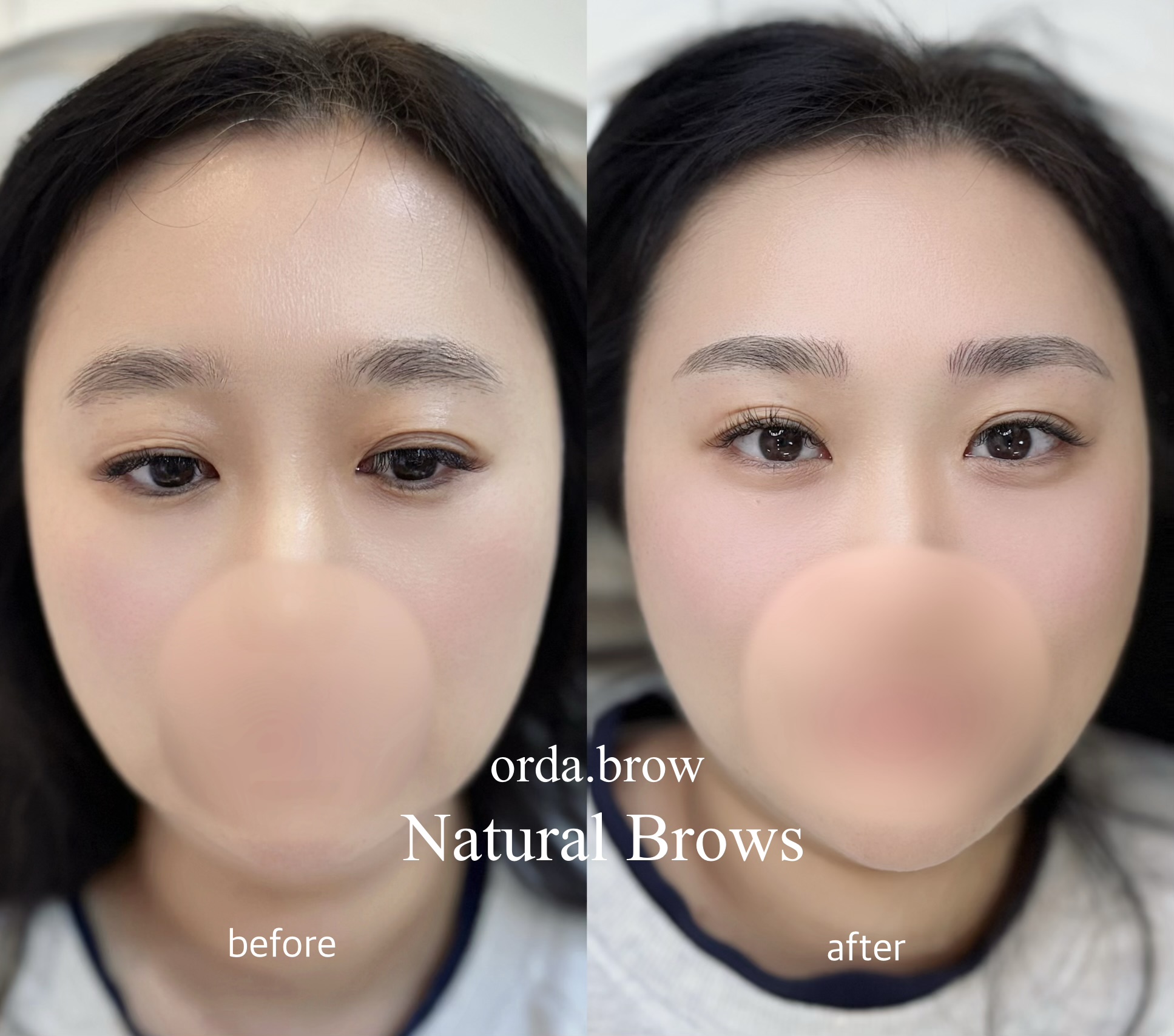 Natural Brows 비포애프터